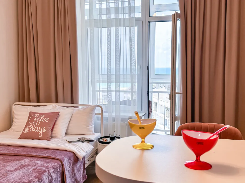 Квартира Квартира Студия с потрясающим видом на море на первой береговой линии — Анапа