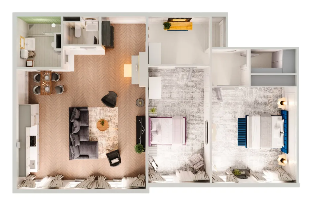 Дизайнерский апapтaмент с потpясающим видом нa Нeву и кpeйceр Аврорa