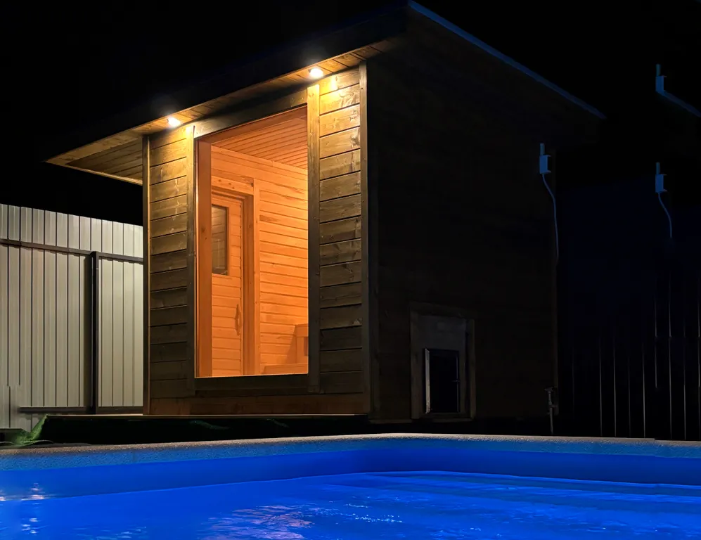 Уютный дом с баней и бассейном