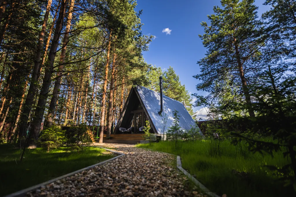 Коттедж Коттедж А-Фрейм грей — Павловский Посад