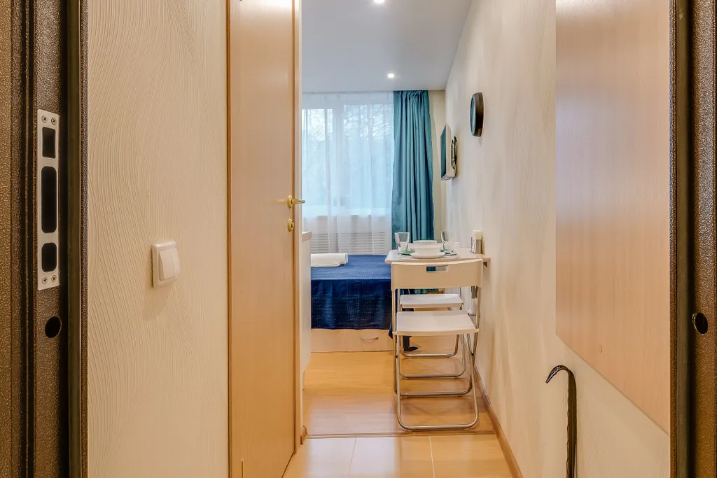 Квартира Квартира Уютная студия у метро Комендантский проспект — Санкт-Петербург