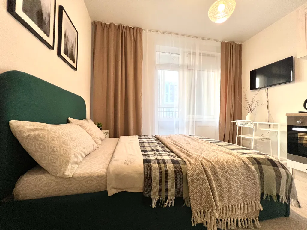 Квартира Студия для двоих в Тюменской Слободе, ЖК Преображенский — аренда посуточно в Тюмень