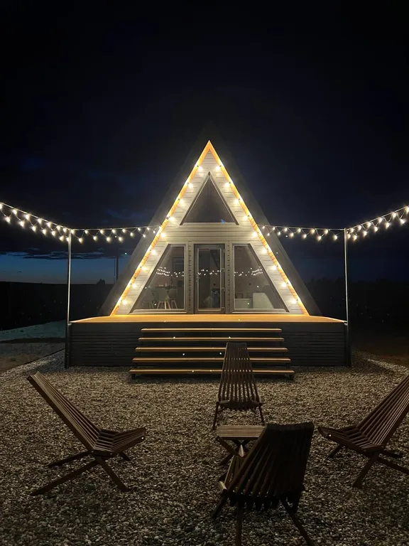 Уютный домик для отдыха A-frame GOSTI