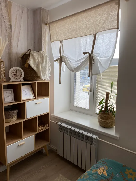 Студия в стиле Сканди с видом на Кремль