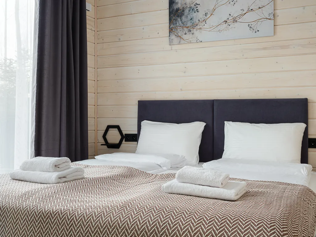 Уютный дом Шишкин Плейс в лесу с чаном и баней