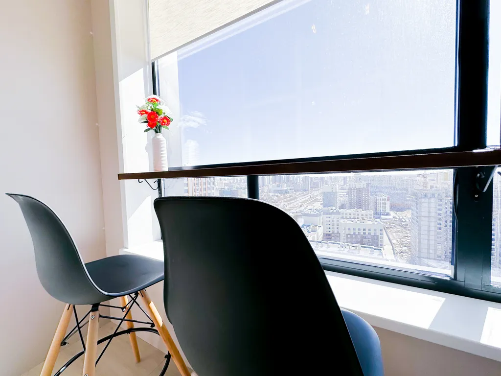 Уютный апартамент с видом с 22 этажа на город