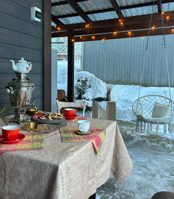 Большой коттедж с камином Гнездо — аренда посуточно в Сосново