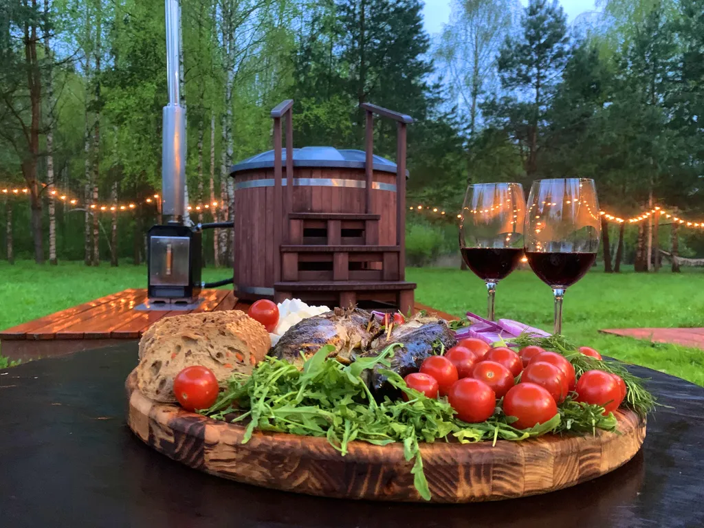 Дом с русской баней и горячей купелью