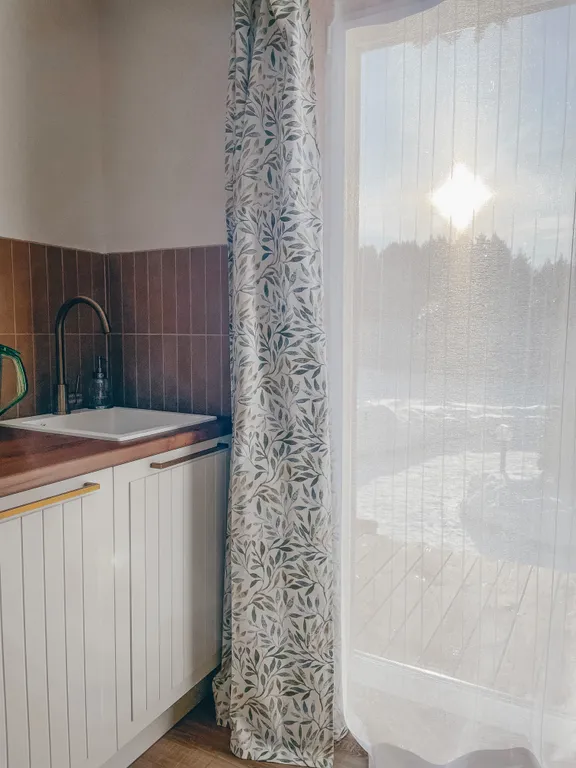 Дом с баней и купелью у леса