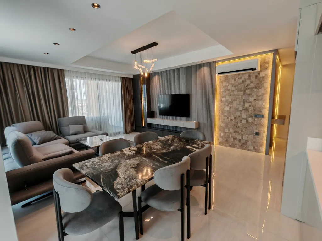 Квартира 2+1 XL в Azura World c видом на бассейн и аквапарком — аренда посуточно в Аланья