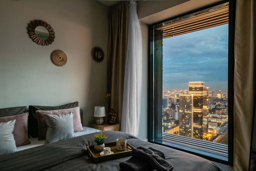 Квартира Квартира Бизнес класс на 52 этаже, умный дом и потрясающий вид на Москву — Москва