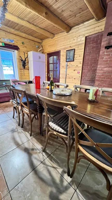 Дом с баней в 50 метрах от воды с песчаным пляжем