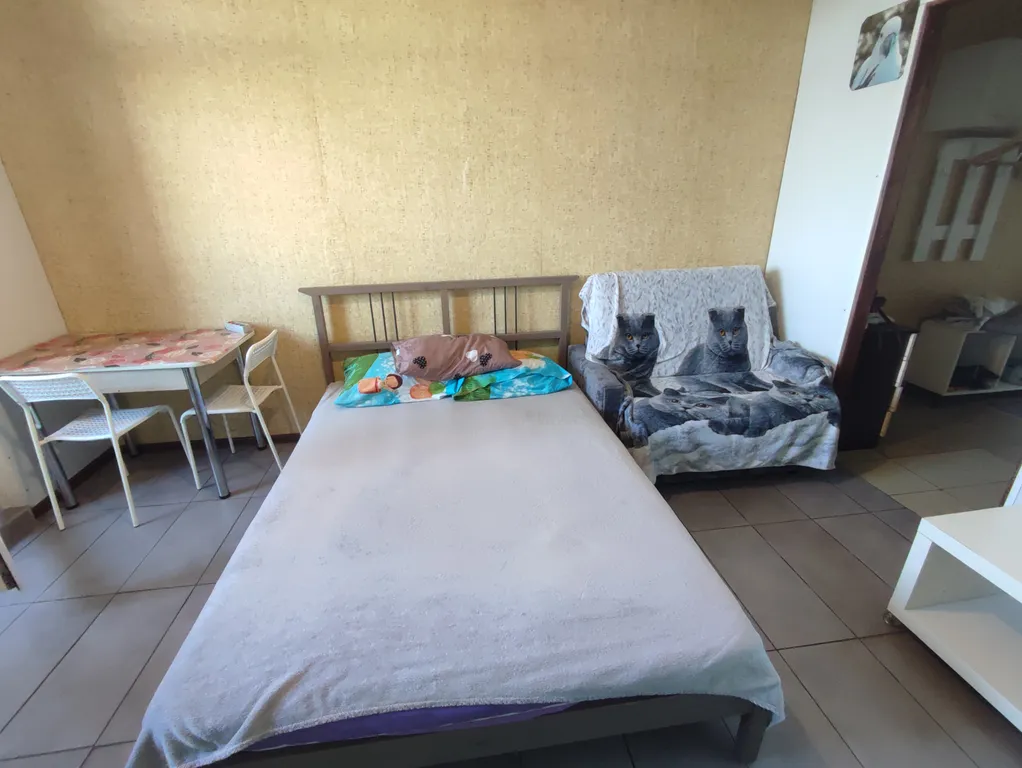 Студия в современном новом доме на проспекте Строителей