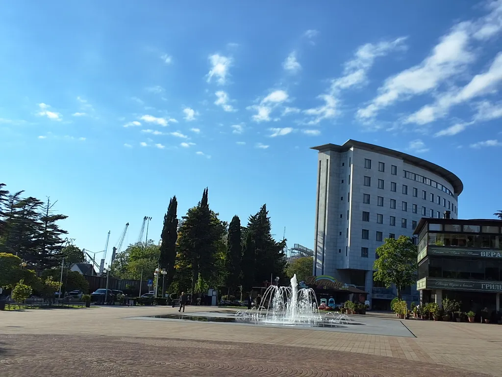 Студия с приятной синей подсветкой