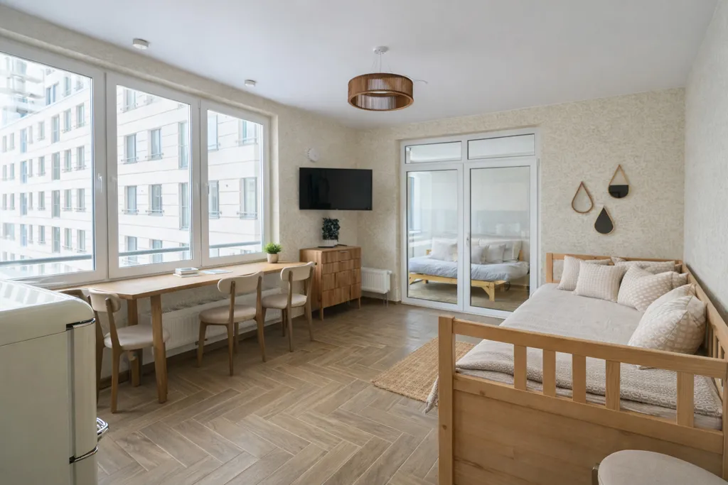 Квартира Квартира Студия у Финского залива на намыве Васильевского острова — Санкт-Петербург