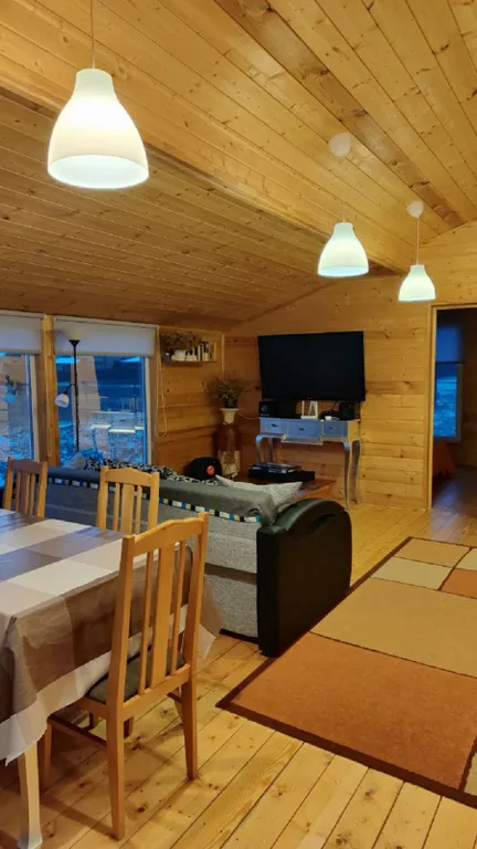 Барнхаус с баней и панорамными окнами