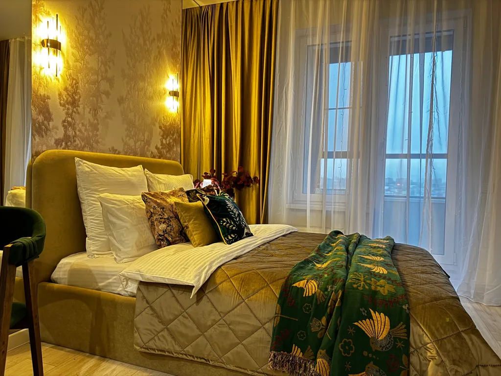 Дизайнерская студия в изумрудном цвете