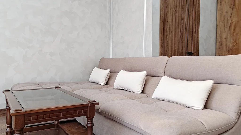 Панорамная студия с видом на горы в центре Красной Поляны. Балкон.