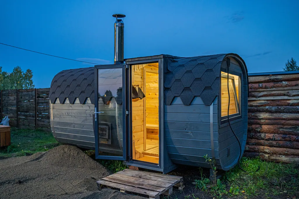 Уютный барн хаус с большими панорамными окнами Барн 4