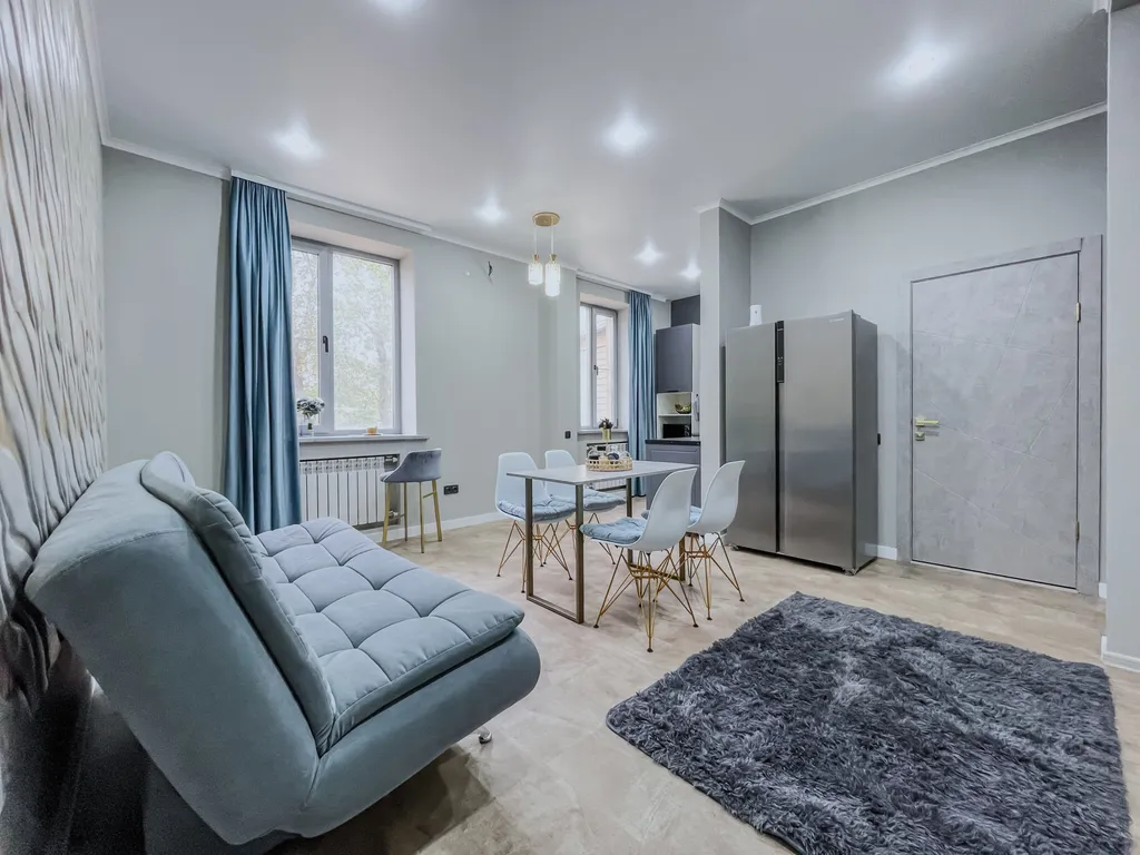 Стильная квартира с кроватью king-size