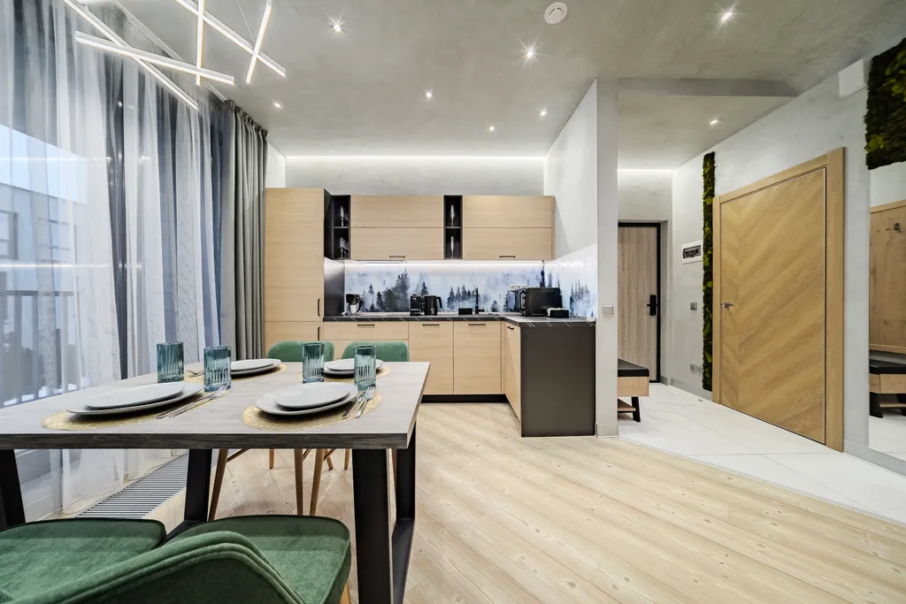 Охтаинн 7-7 с 1 спальней с видом на склон