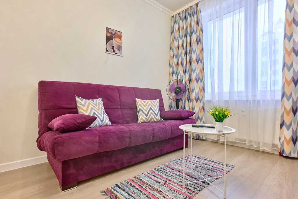 Евродвушка с балконом на 19 этаже вместительность на 6 человек