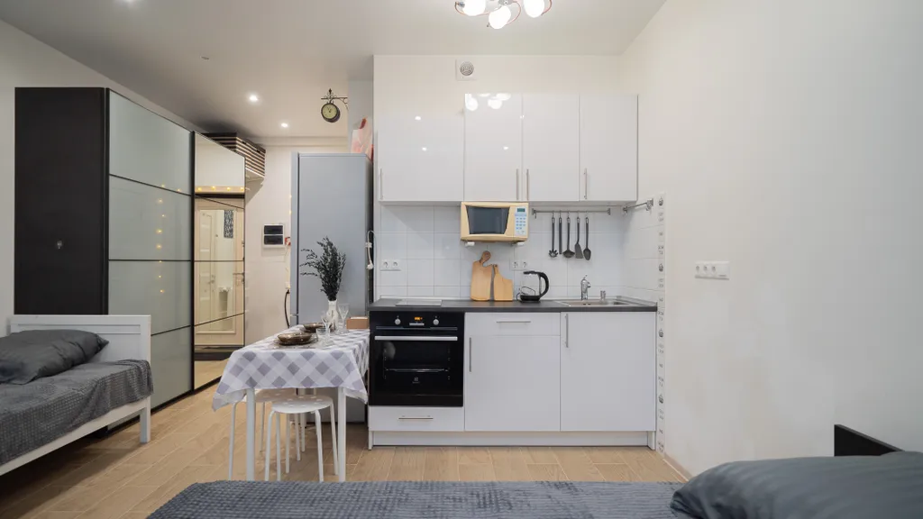 Квартира Квартира Уютная студия в ЖК "Весна" — Апрелевка