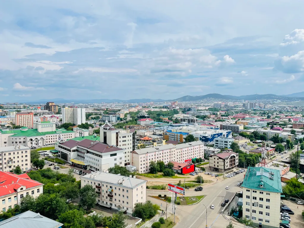 1-комнатная квартира с красивым видом на город и на реку