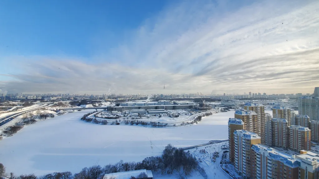 Лофт около Крокуса с видом на Москву