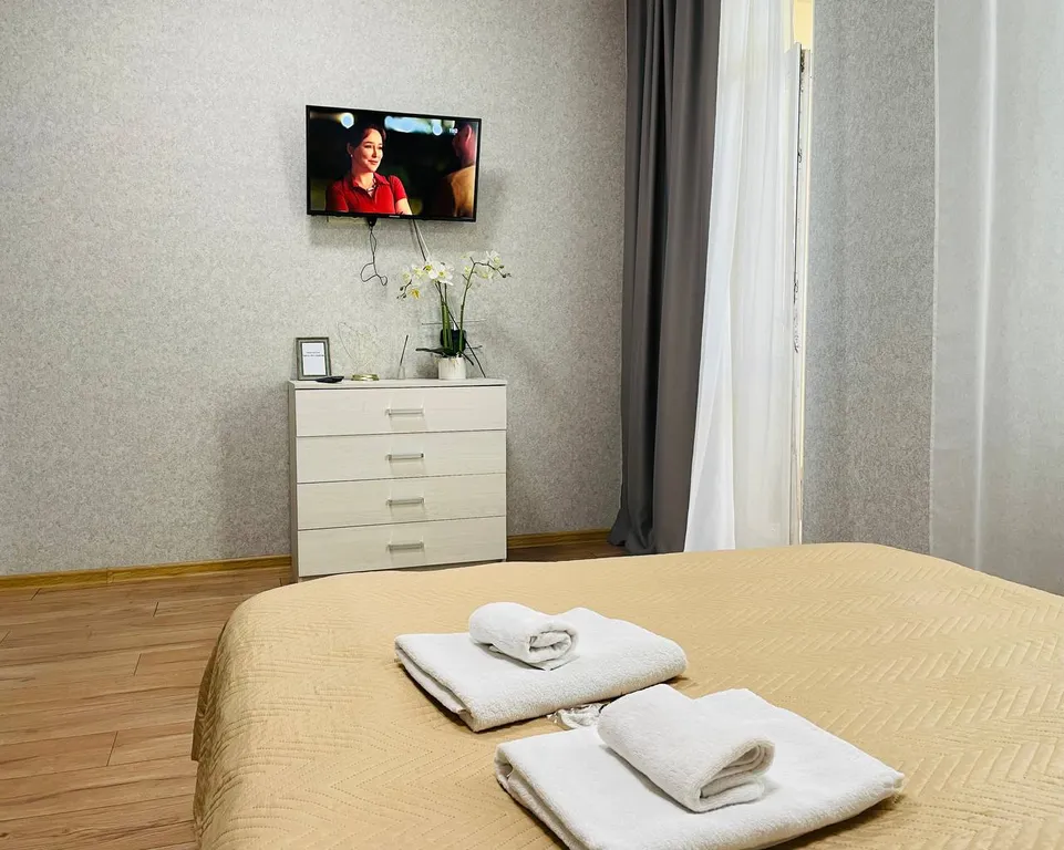 Квартира Квартира Уютная студия для командировочных, пар и пар с детьми — Шушары