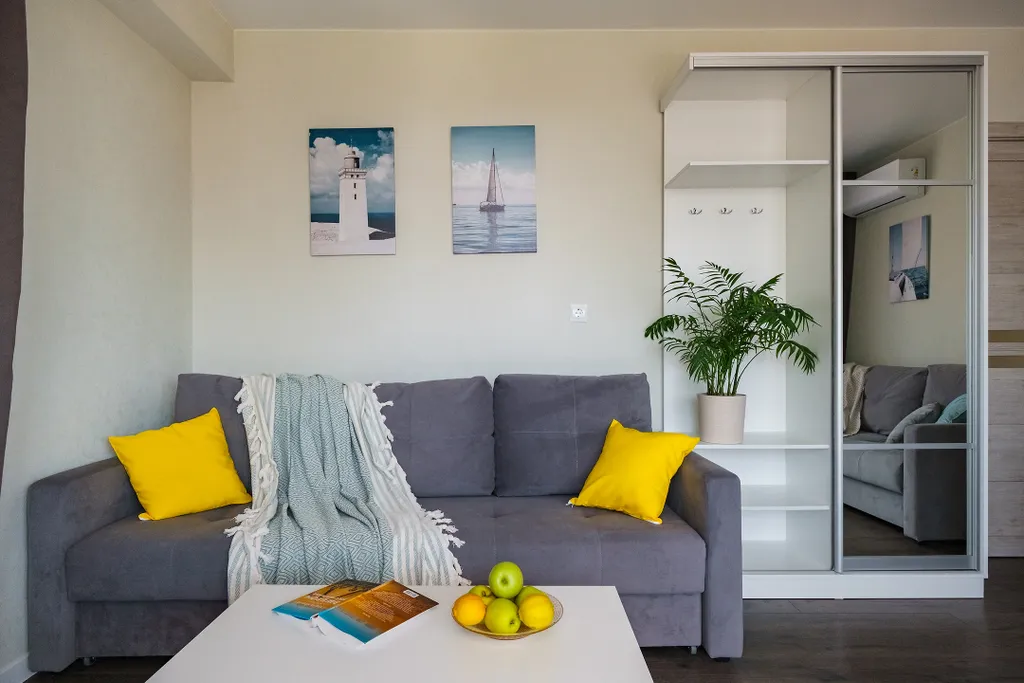 Просторная квартира на берегу моря