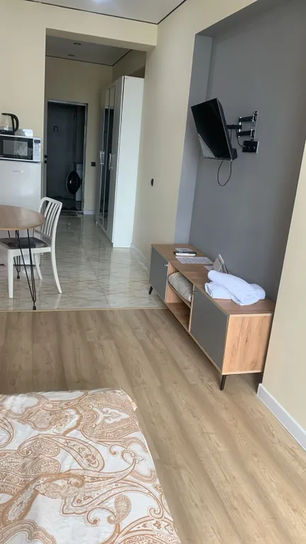 Просторная ванная, удобное спальное место, полный комфорт