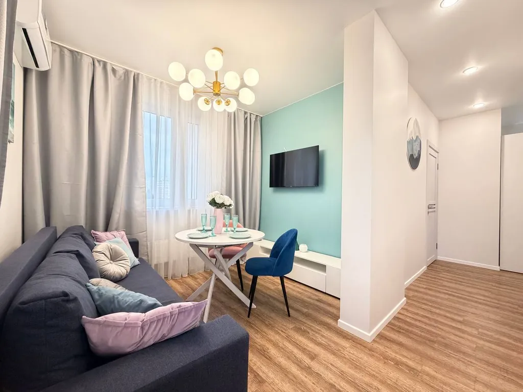 Однокомнатная квартира с видом на олимпийский парк