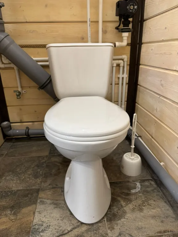 Новый уютный дом-баня с банным чаном у соснового леса