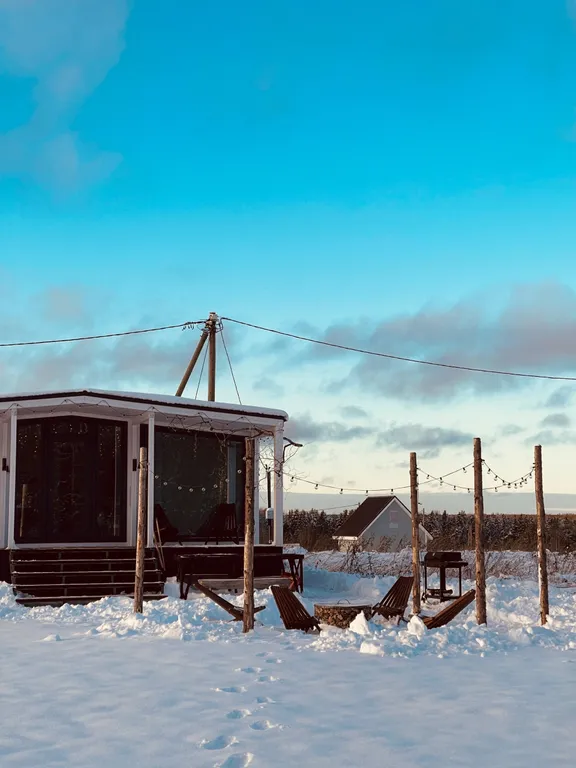 Атмосферный дом у леса