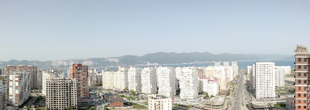 Студия с видом на бухту и горы