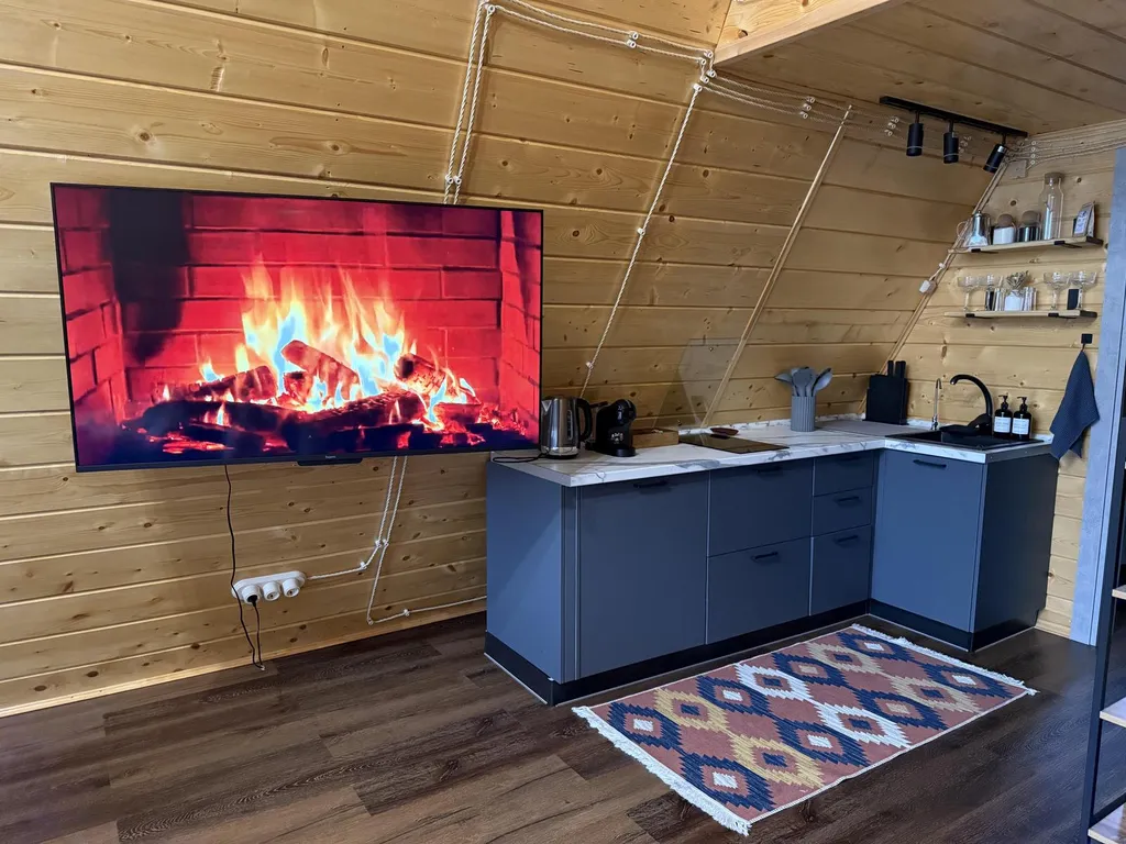 A-frame Петрол домик из дерева 4х местный