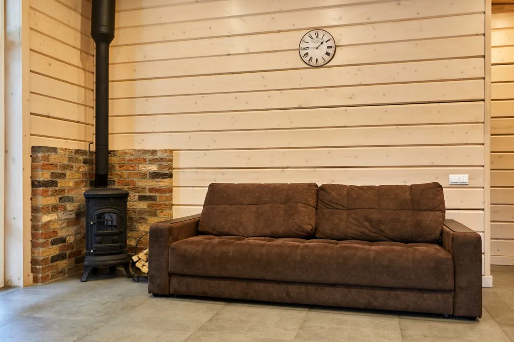 Уютный коттедж с двумя спальнями, сауной и камином