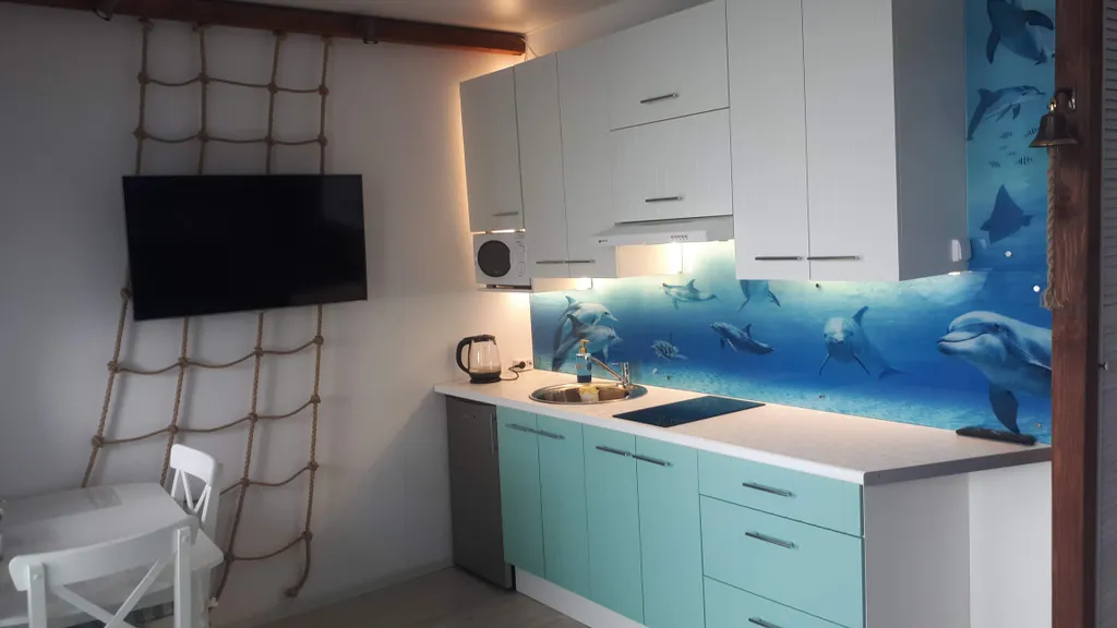 Квартира Квартира Студия в морском стиле с видом на Неву — Санкт-Петербург