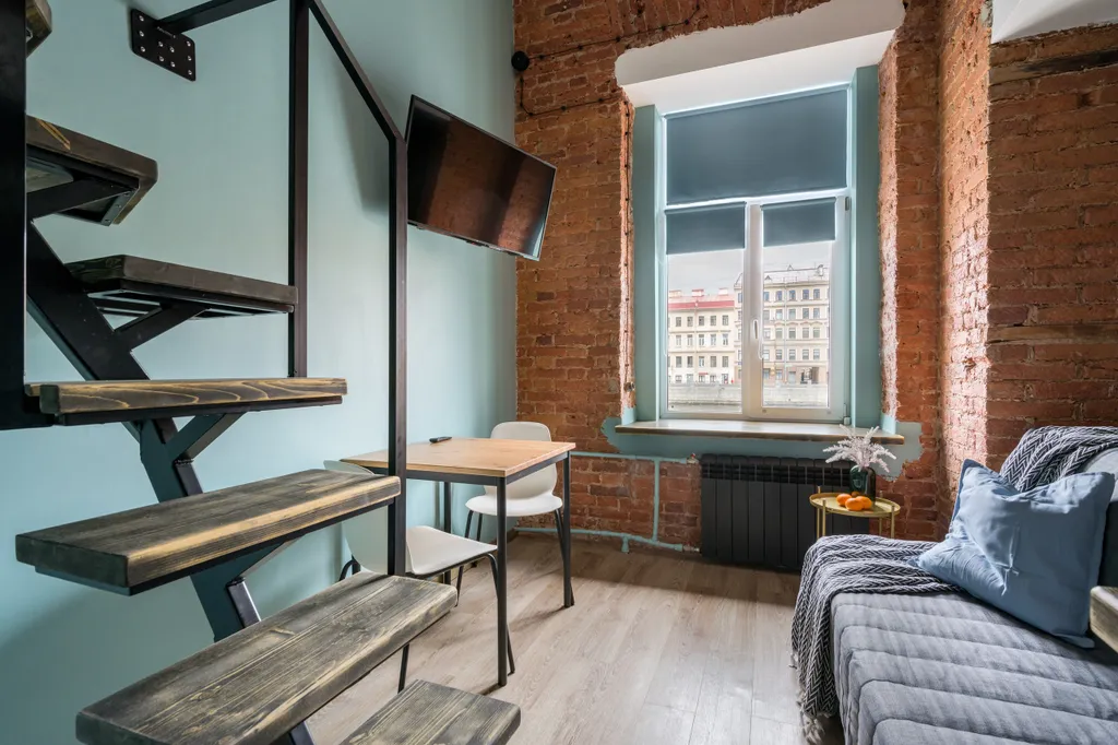 Квартира Квартира Двухуровневая студия на Фонтанке — Санкт-Петербург