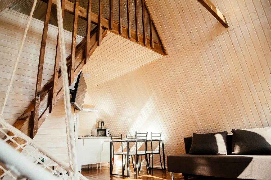 Шале с верандой на горнолыжном склоне