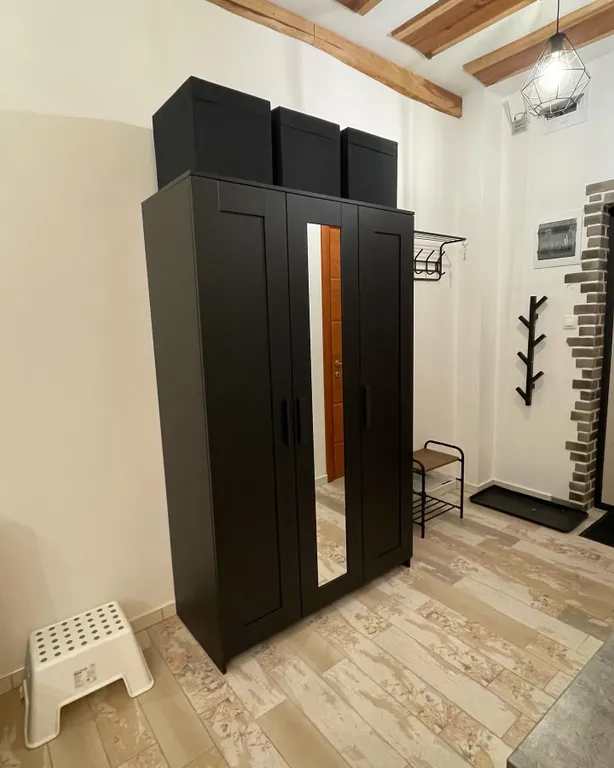 Red freezer apartament