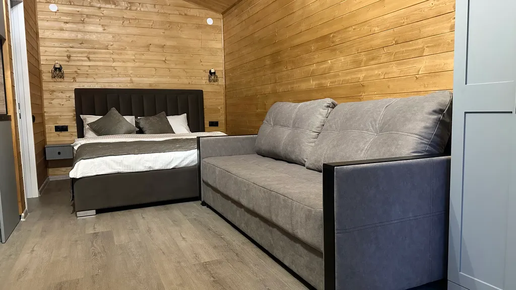 Коттедж relax с чаном и видом на хвойный лес