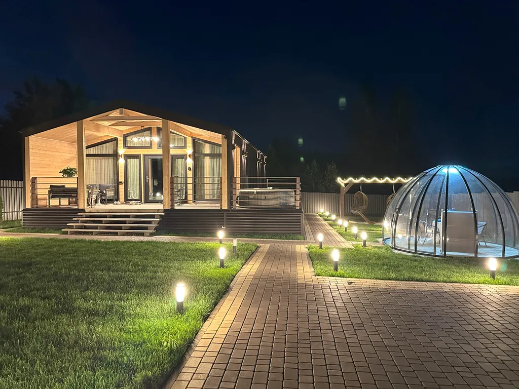 Барнхаус Дом у озера с видом на лес и озеро