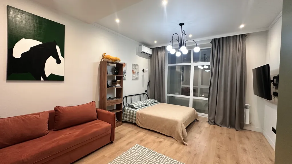 Стильная и светлая 1-комнатная квартира в новом доме — аренда посуточно в Астана (Нур-Султан)