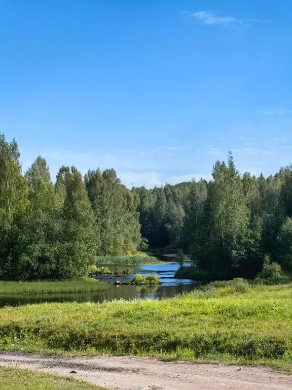 Домик в живописном месте у воды