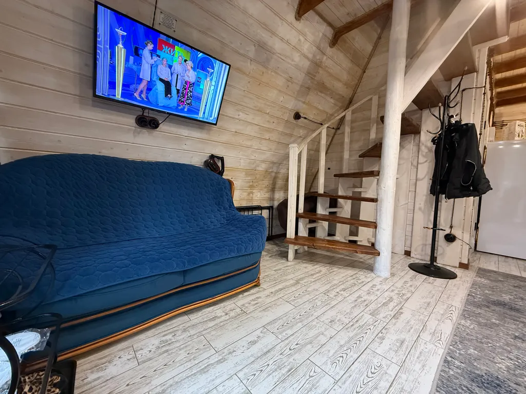 А-Frame домик с видом на гору Чегет