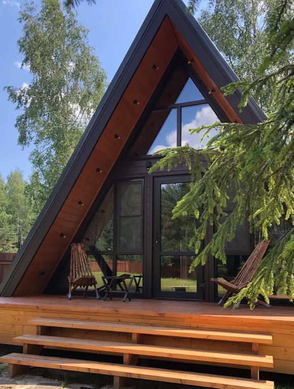 Коттедж Домик Березовый на территории 30 соток — Черноголовка