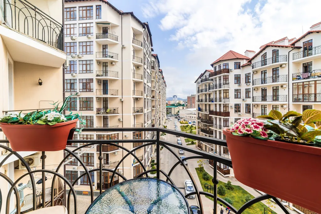 Квартира Квартира класса Люкс 55кв.м. на 6 спальных мест на 5 эт с балконом! — Геленджик