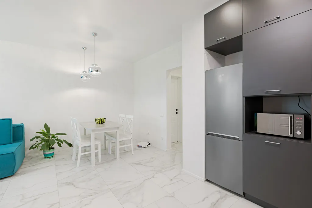 Современная двухкомнатная квартира на 17 этаже